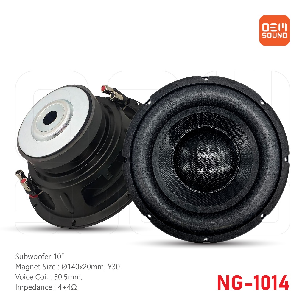NG-1014 ซับวูฟเฟอร์10นิ้ว แม่เหล็ก140x20มม วอยซ์50.5มม 4โอห์ม ลำโพง ซับวูฟเฟอร์ ลำโพงติดรถยนต์ Subwoofer ซับ10นิ้ว