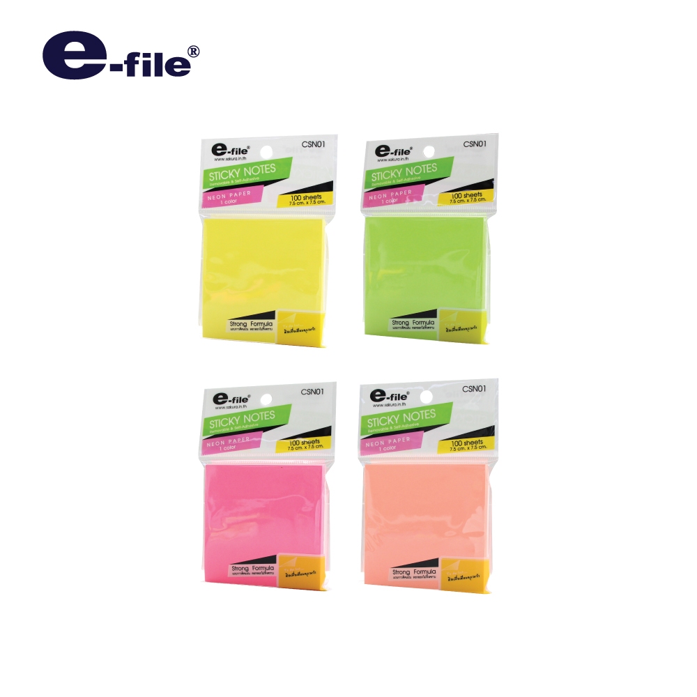 Sticky Notes สติ๊กโน๊ต 3x3 นิ้ว E-file