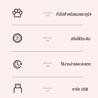 ที่ตัดเล็บหมา ตะไบเล็บสุนัขเครื่องขัดเล็บไฟฟ้าสัตว์เลี้ยงแบบชาร์จ USB ปรับได้2ระดั ง่ายและใช้งานง่าย