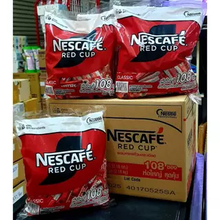 เนสกาแฟ RED CUP แพ็ค 108ซองx 2กรัม ( กาแฟดำ ไม่ใช่ 3in1 )