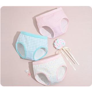 กางเกงใน เด็ก ผู้หญิง ผ้าฝ้ายแท้นุ่มสบาย，กางเกงชั้นใน ใส่สบา…