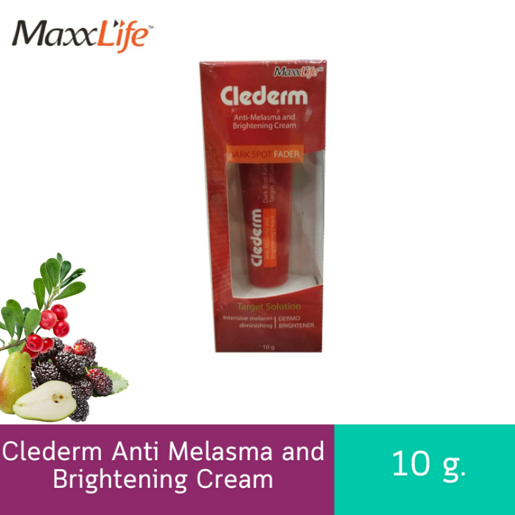 Maxxlife Clederm Anti Melasma and Brightening Cream 10 g. ดูแลฝ้า