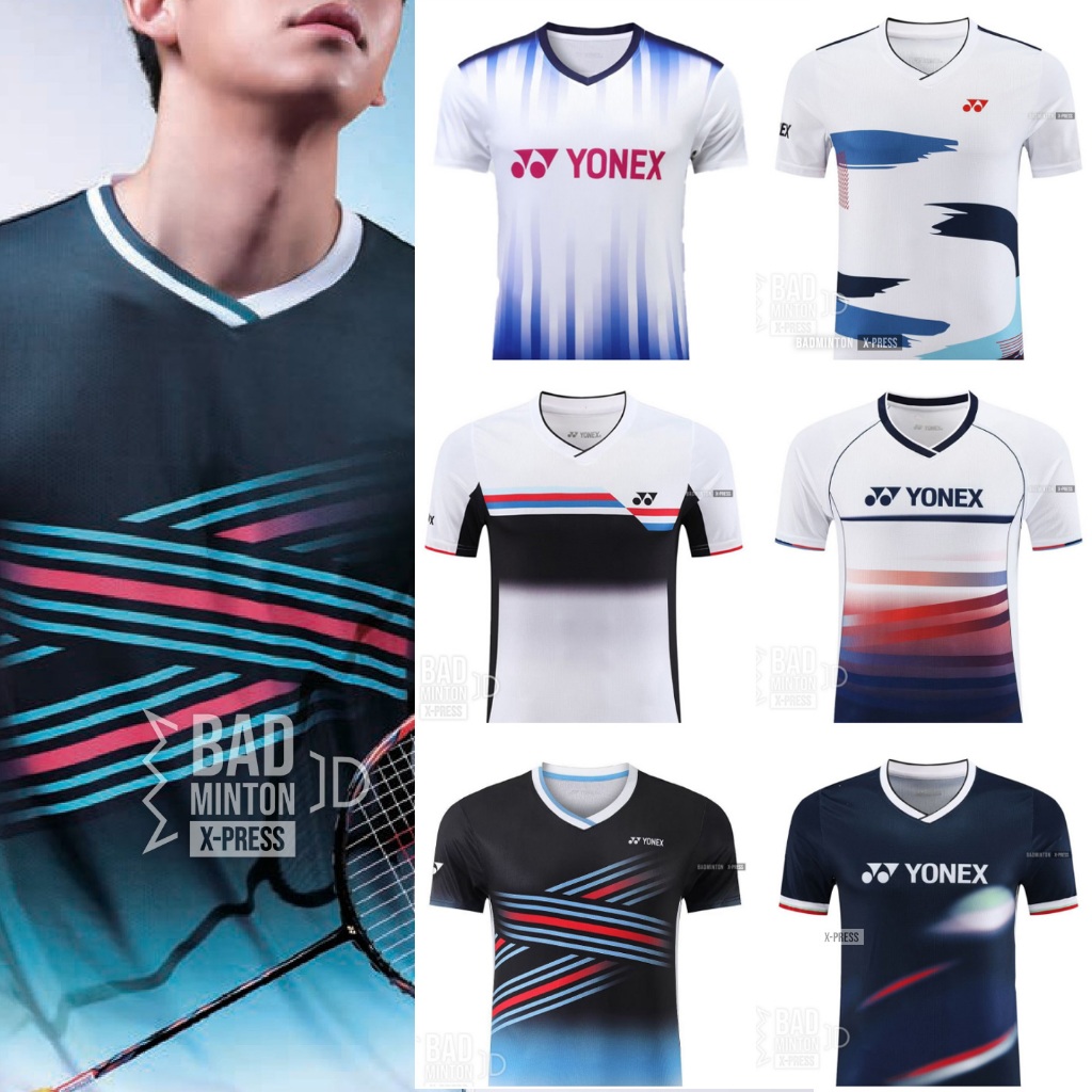 เสื้อแบดมินตัน คอวีสไตล์เกาหลี Korea Collection 2023 ใหม่ล่าสุด สินค้าพร้อมส่งจากคลังสินค้าในไทย มีเก็บเงินปลายทาง