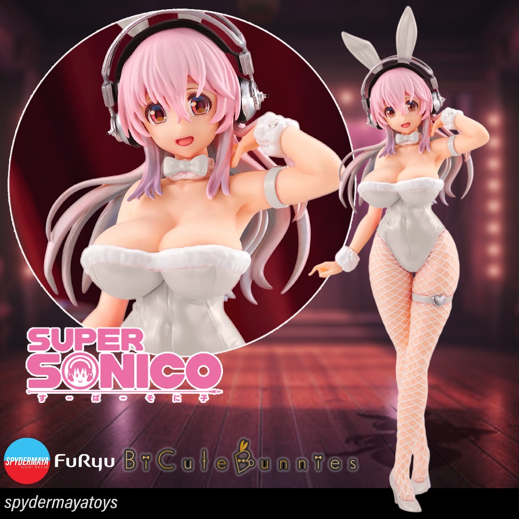 [Pre-Order] ฟิกเกอร์ Super Sonico BiCute Bunnies Pearl White ver. - FuRyu