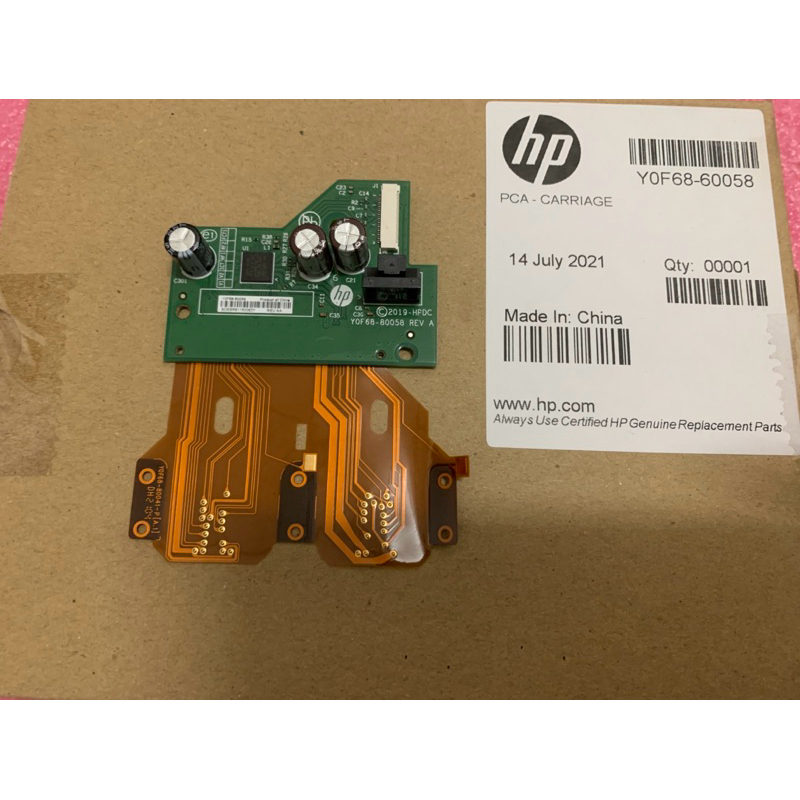 Y0F68-60058 PCA-Carriage บอร์ดอ่านตลับหัวพิมพ์ hp smart 500/515/610/615