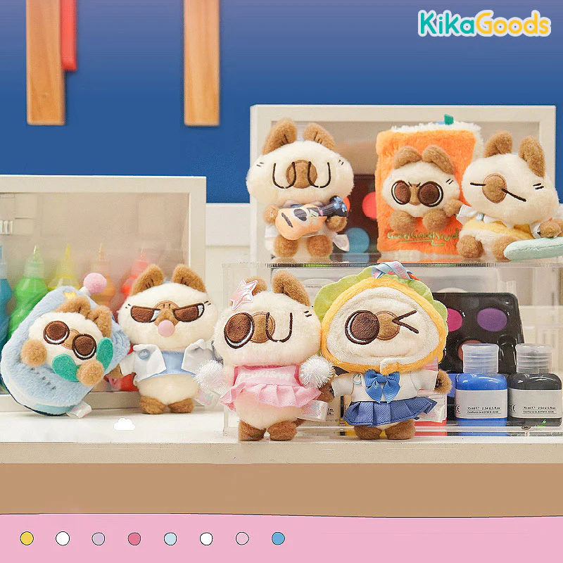 (พร้อมส่ง แบบจุ่ม) Azukisan plush doll ตุ๊กตาพวงกุญแจ Azukisan campus