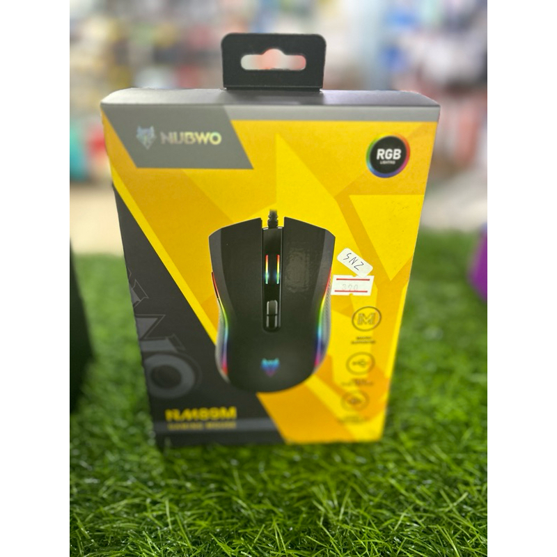 เม้าส์สาย nubwo nm89m gaming mouse