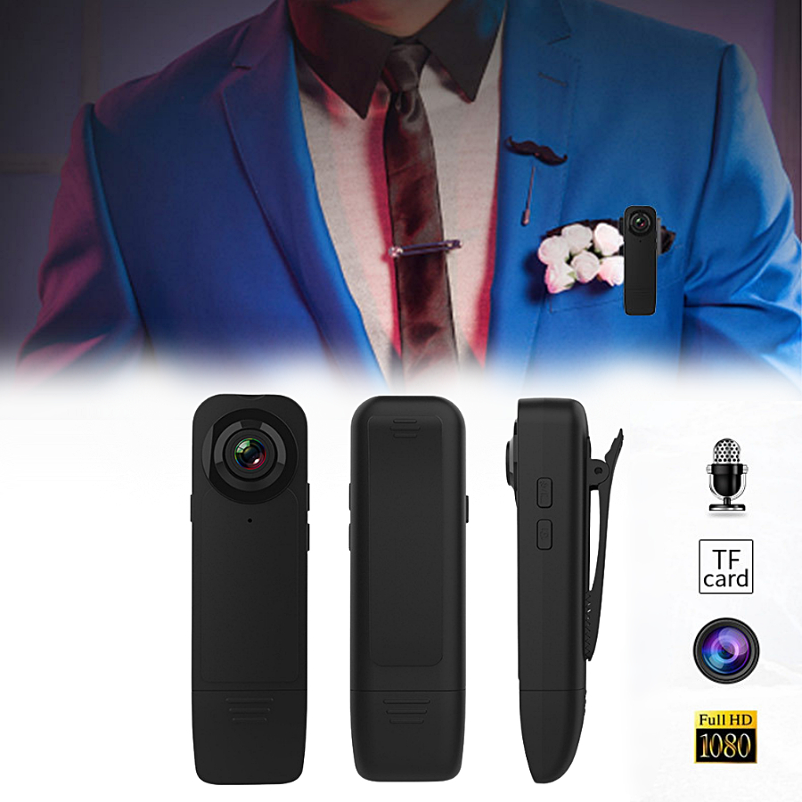 กล้องบันทึกวิดีโอ HD 1080P แบบพกพา  Mini Night Vision มองเห็นที่มืด ตรวจจับการเคลื่อนไหว