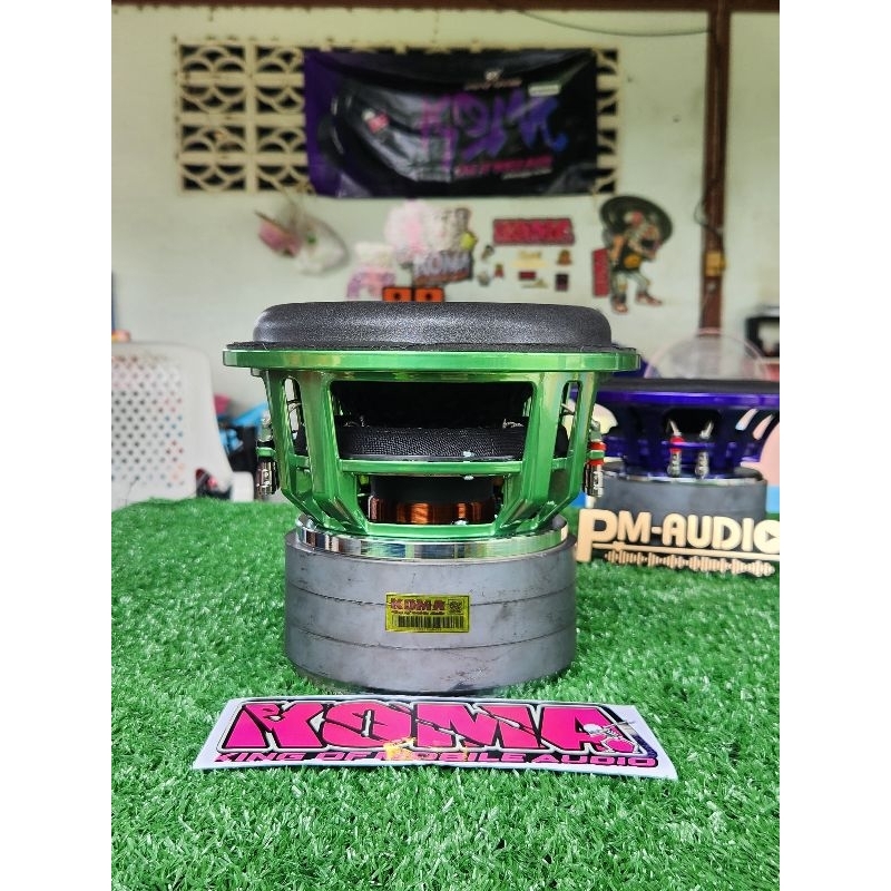 ลำโพง Koma ซับ 8นิ้ว ว้อยคู่4โอม แม่เหล็ก3ชั้น 64V/156/3  800W รุ่นTop 1ดอก