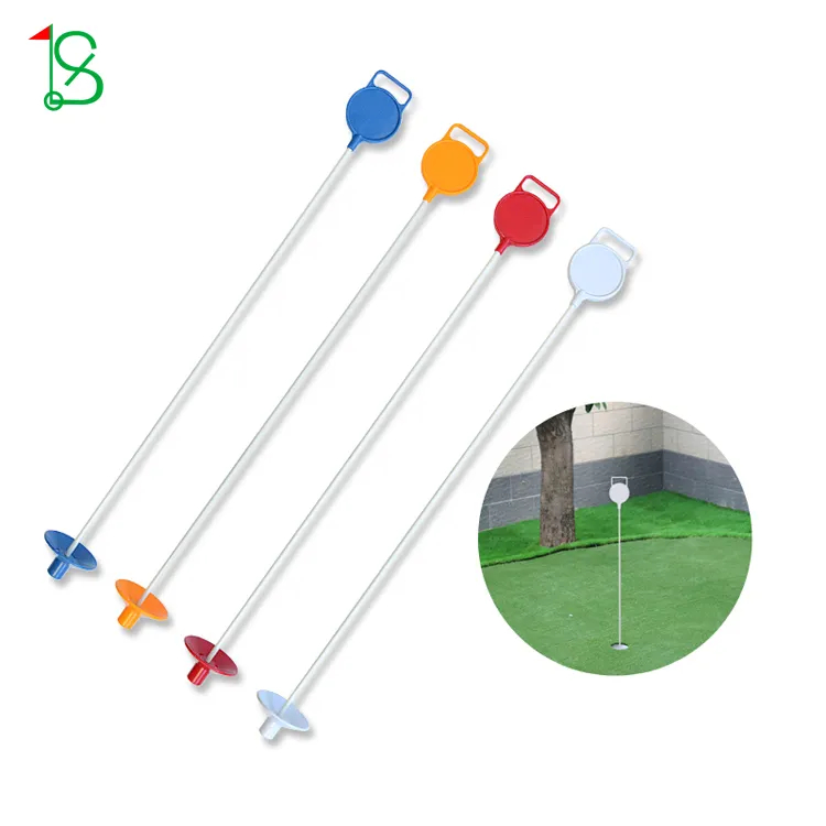 (เฉพาะก้านไม่รวมหลุม) เสาธงลายหมากรุก ก้านธงหลุมกอล์ฟ GOLF POLE (เฉพาะก้านไม่รวมหลุม)