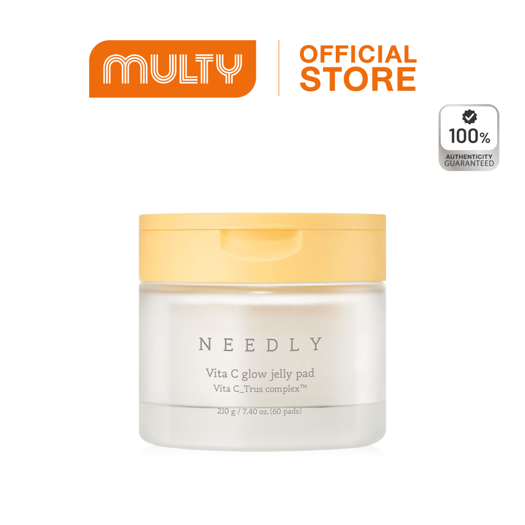 Needly-Vita C Glow Jelly Pad 210g. นีดลี่ เจลลี่แพด ช่วยผลัดเซลล์ผิว ปรับผิวหมองคล้ำ