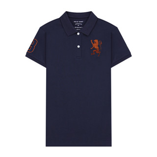 GIORDANO เสื้อโปโลผู้หญิง Women's 3D Lion Polo 05314222