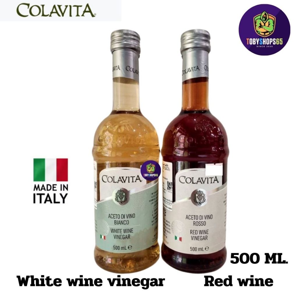 Colavita White Wine Vinegar, 17 Fluid Ounce น้ำส้มสายชูหมักจากไวน์ขาว