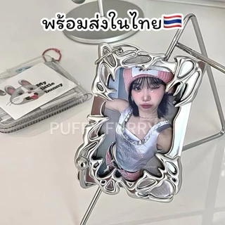 พร้อมส่ง พวงกุญแจ เฟรมการ์ดสไตล์ y2k สีเงิน cardholder framecard