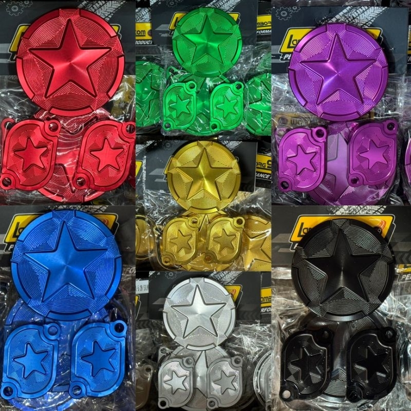 ฝาครอบโซ่ราวลิ้น+ฝาวาล์ว CNCไดร์สี สำหรับ2วาล์ว ครบชุด3ชิ้น Wave125บังลม/หัวเถิก/หัวแหลม/ดรีม125 ราคาถูก Shopee Lazada