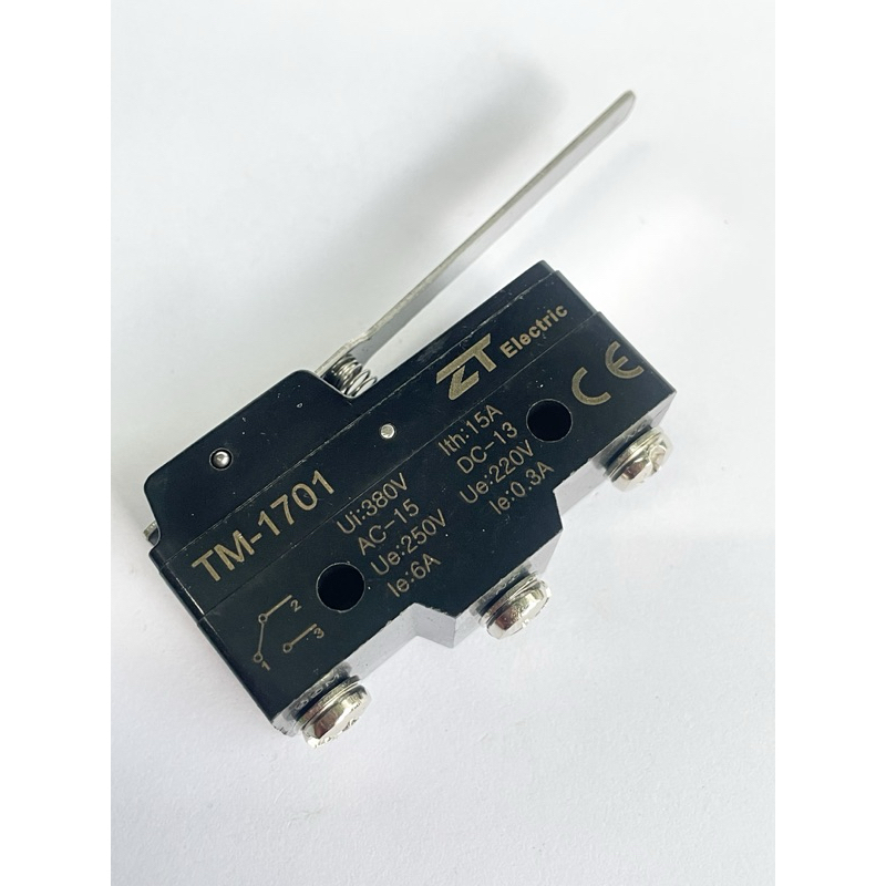 TM-1701 ลิมิตสวิทซ์มีก้าน(แพ็ค1ตัว) 15A 250V ยี่ห้อ ZT,PNC ลิมิตสวิทช์ 1701 ลิมิตสวิทช์มีก้านยาว TM1