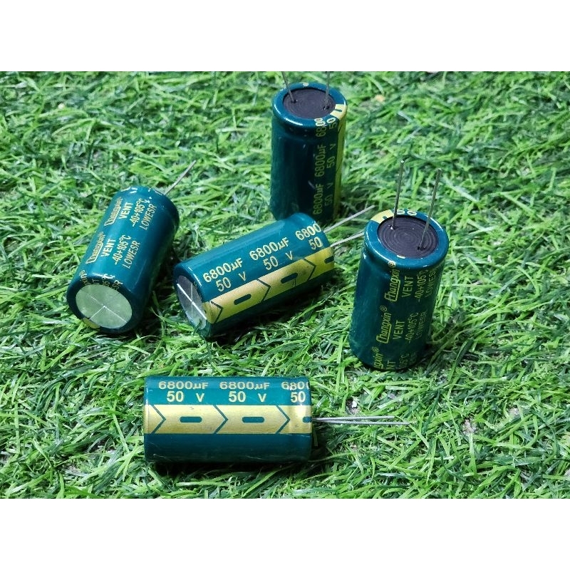 ซี คาปาซิเตอร์ 50v 6800uf สำหรับเครื่องเสียง แอมป์จิ๋ว แบตเตอรี่ ตัวเก็บประจุ ออดิโอ 50v 6800uf
