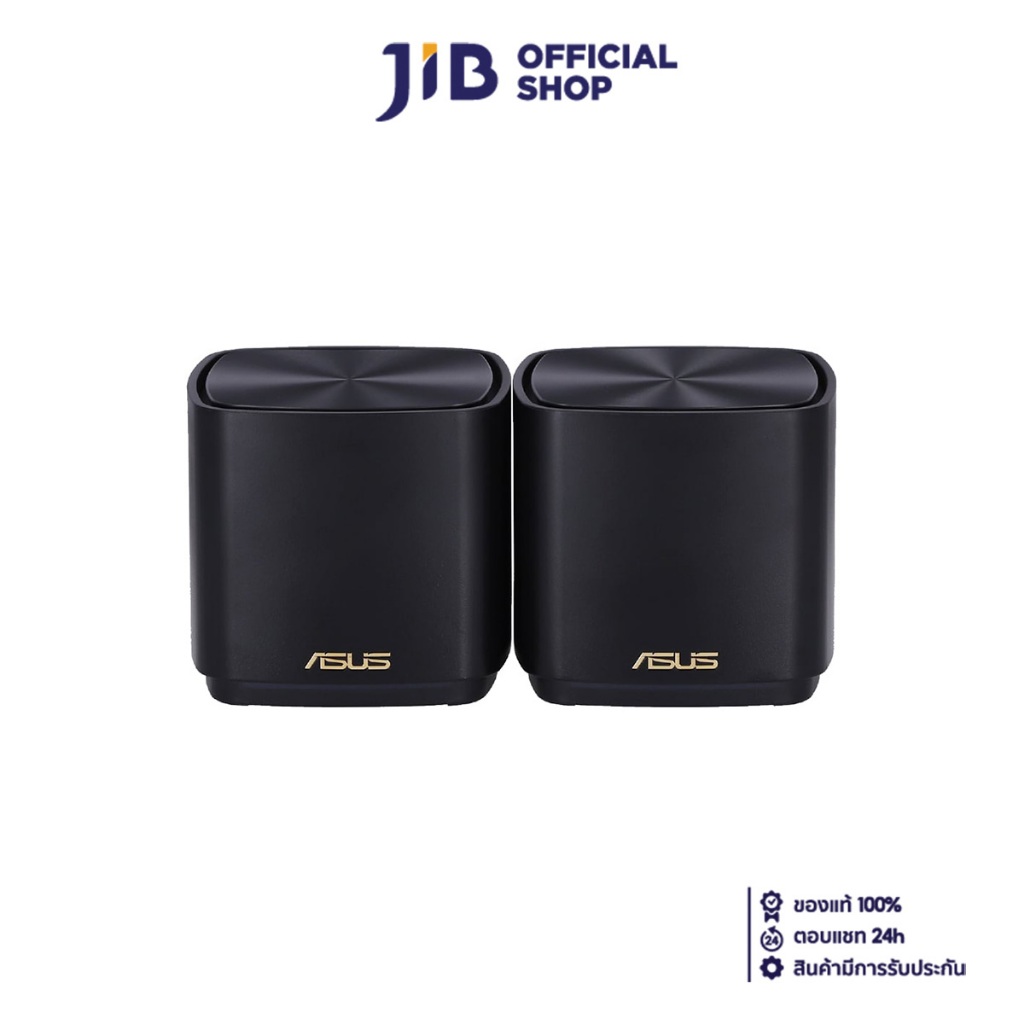 MESH WI-FI (เครือข่ายไวไฟ) ASUS ROUTER MESH ZENWIFI AX3000 WIFI6 (XD5) WIFI6 BLACK (2 PACK)