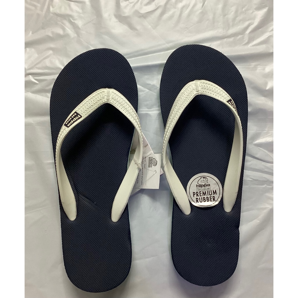 Hippo bloo รองเท้าแตะฮิปโปบูล NAVY white &mint ชาย/หญิง กรมท่า /สีมิ้นต์ หูสีขาว เบอร์ 9-13
