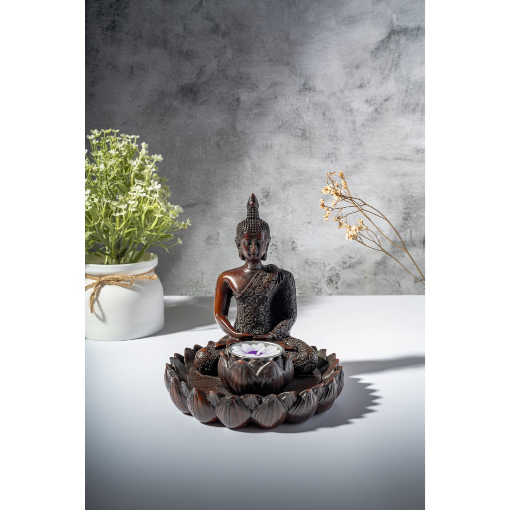 พระพุทธรูป พระพุทธรูปเชิงเทียน พระพุทธรูปปางสมาธิ พระพุทธศาสนา Buddha Buddha Statue Candle Holder