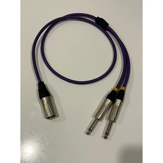 สายy xlrผู้1-ts L/R วายแบบstereo/แบบโมโน เสียบช่องsterreoเท่านั้น สเตอริโอของDynacomหัวของLidge