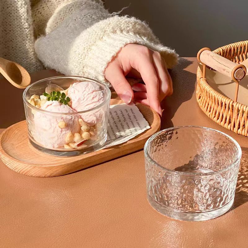 【พร้อมส่ง】แก้ว ถ้วยแก้ว จานผลไม้แก้ว ชามโยเกิร์ต ของว่างขนม 🍨ice cream - รูปที่ 3