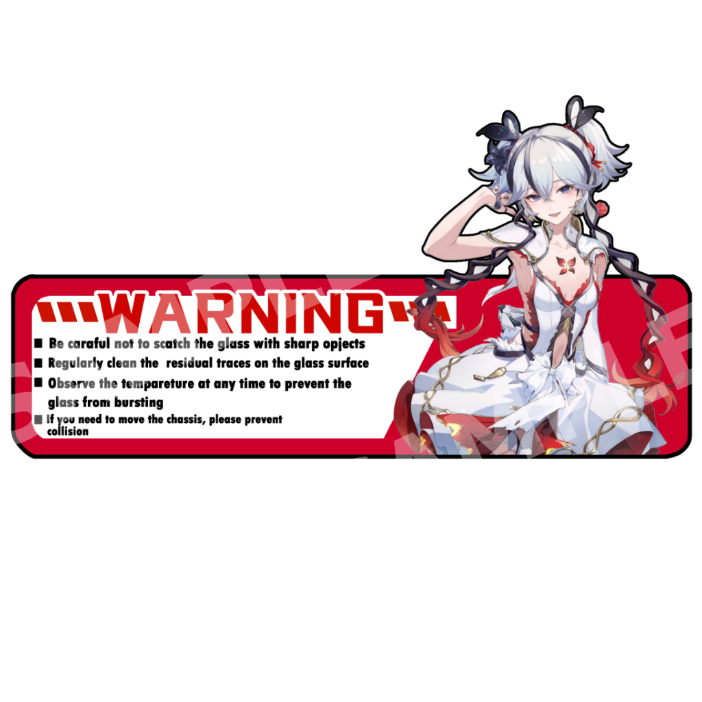 camellya wuthering waves สติ๊กเกอร์ เคส 2 แผ่น Case Stickers camellya wuwa decals สติกเกอร์ เกม