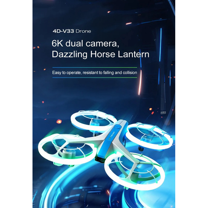 โดรนบังคับวิทยุติดกล้องGURC 33V Wi-Fi FPV กล้อง720P HDบินล็อกความสูงได้แบตเตอรี่ชาร์จอุปกรณ์พร้อมเล่น
