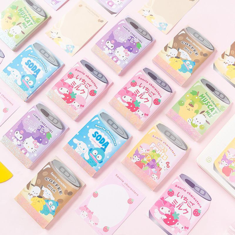 Sanrio กระดาษโน้ตฉีกล่าง เล่มเล็ก ลายใหม่ 2024