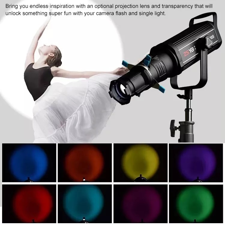 [ใช้คูปองShopeeได้] ZSYB YG-90 Spotlight Bowen Mount with Lens Projection