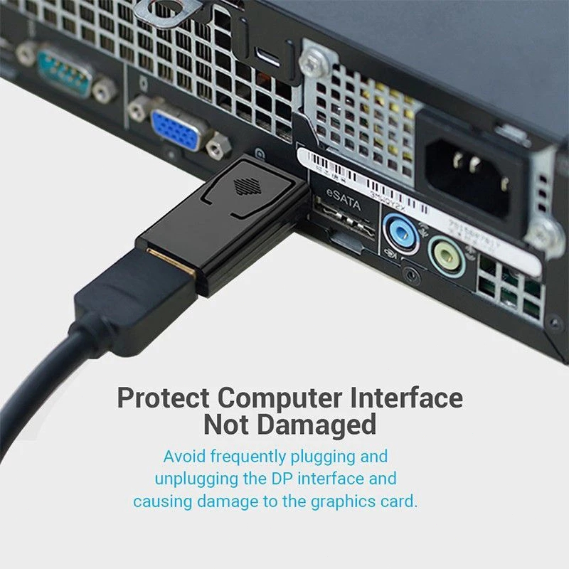 KAPEKANZ อะแดปเตอร์ DP เป็น HDMI 4K Gold Plated Display Port สำหรับ PC Laptop Monitor Projector DP to HDMI หัวแปลง