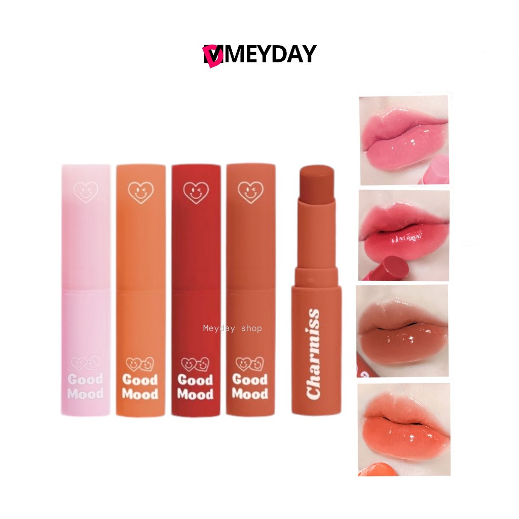 (EXP.10/26) ลิปบาล์มกระจกชาร์มิส ลิปบาล์มมีสี Charmiss Good Mood Extra Shine Lip Balm