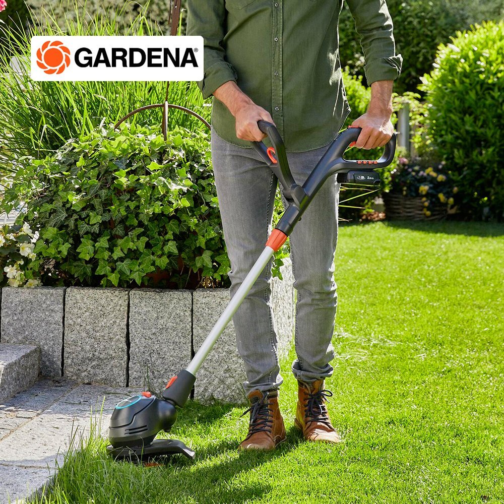 เครื่องตัดหญ้า Gardena 18V 2.5Ah. เครื่องตัดหญ้าแบตเตอรี่ เครื่องตัดหญ้าไร้สาย ของแท้ รับประกันศูนย์