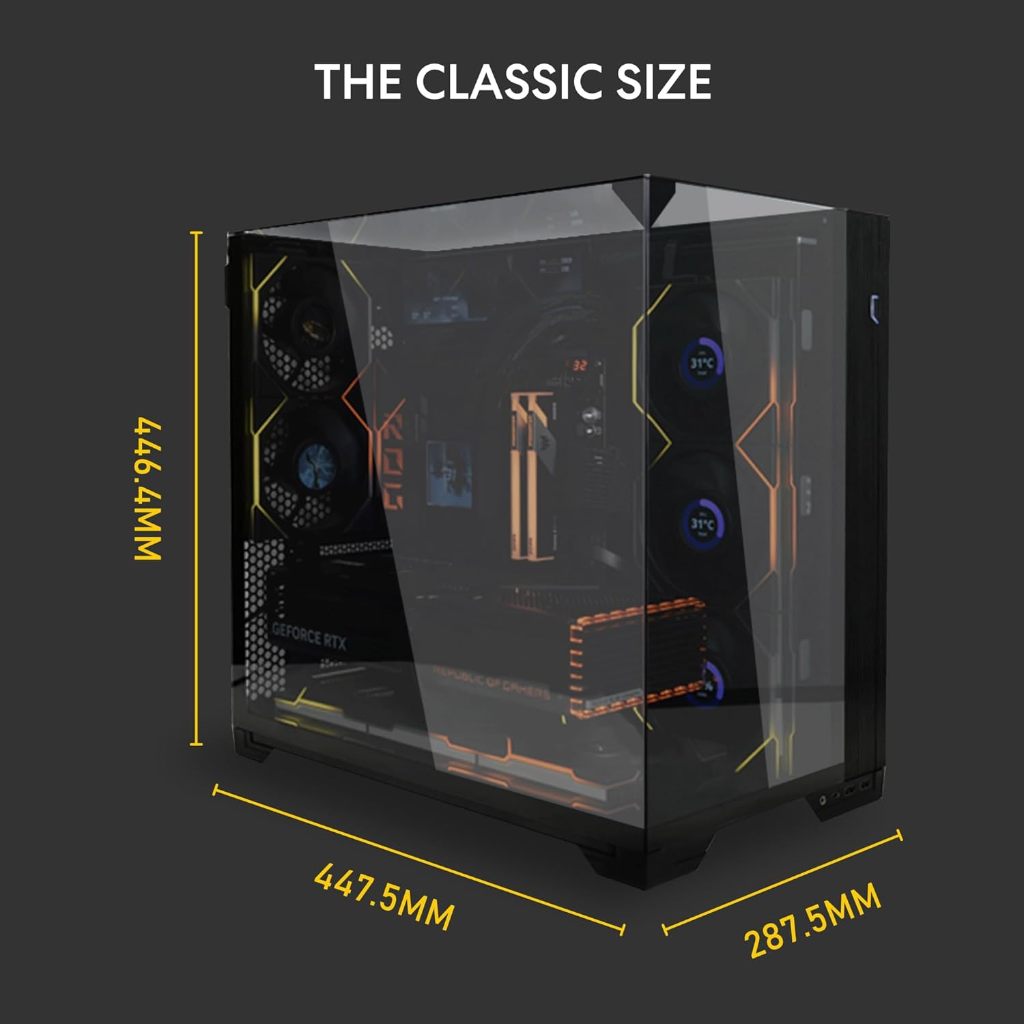 Lian Li O11 Vision Compact Mid Tower Case with TG Black / White ราคา ถูกที่สุด ดีลบีเคเค แกลเลอรีภาพที่ 6
