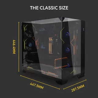 Lian Li O11 Vision Compact Mid Tower Case with TG Black / White