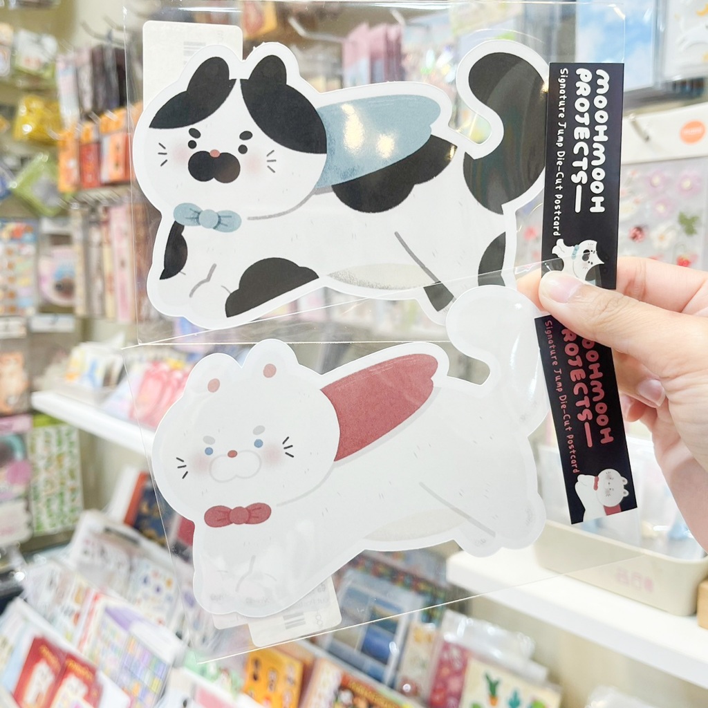 มีลายใหม่ด้วยนะ! Diecut Postcard ไดคัทโปสการ์ด ลายน้องแมว สุดน่ารัก [MOOHMOOHPROJECTS]
