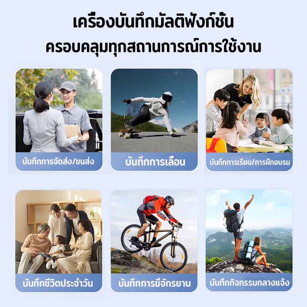 body action camera 4K การเชื่อมต่อWIFIมือถือ กล้องโกโปร มอเตอร์ไซค์กล้อง ขนาด1.6นิ้วหน้าจอ ตํารวจกล้องติดตัว nightvision
