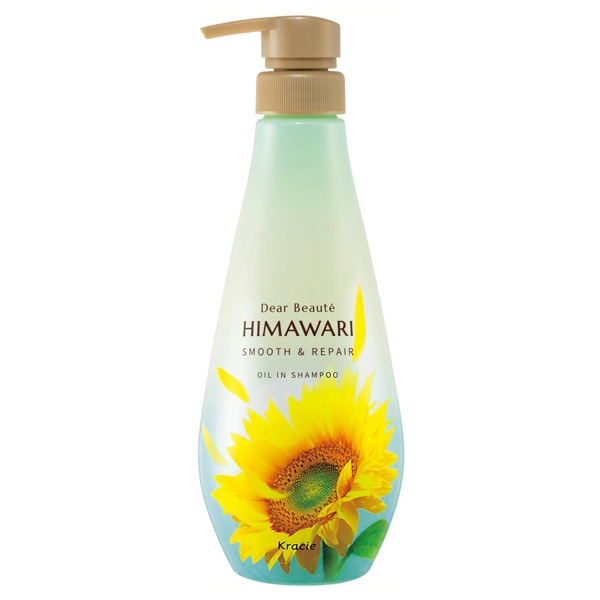 Kracie Dear beauté  HIMAWARI  SMOOTH＆REPAIR  OIL IN SHAMPOO  500ml Direct From Japan