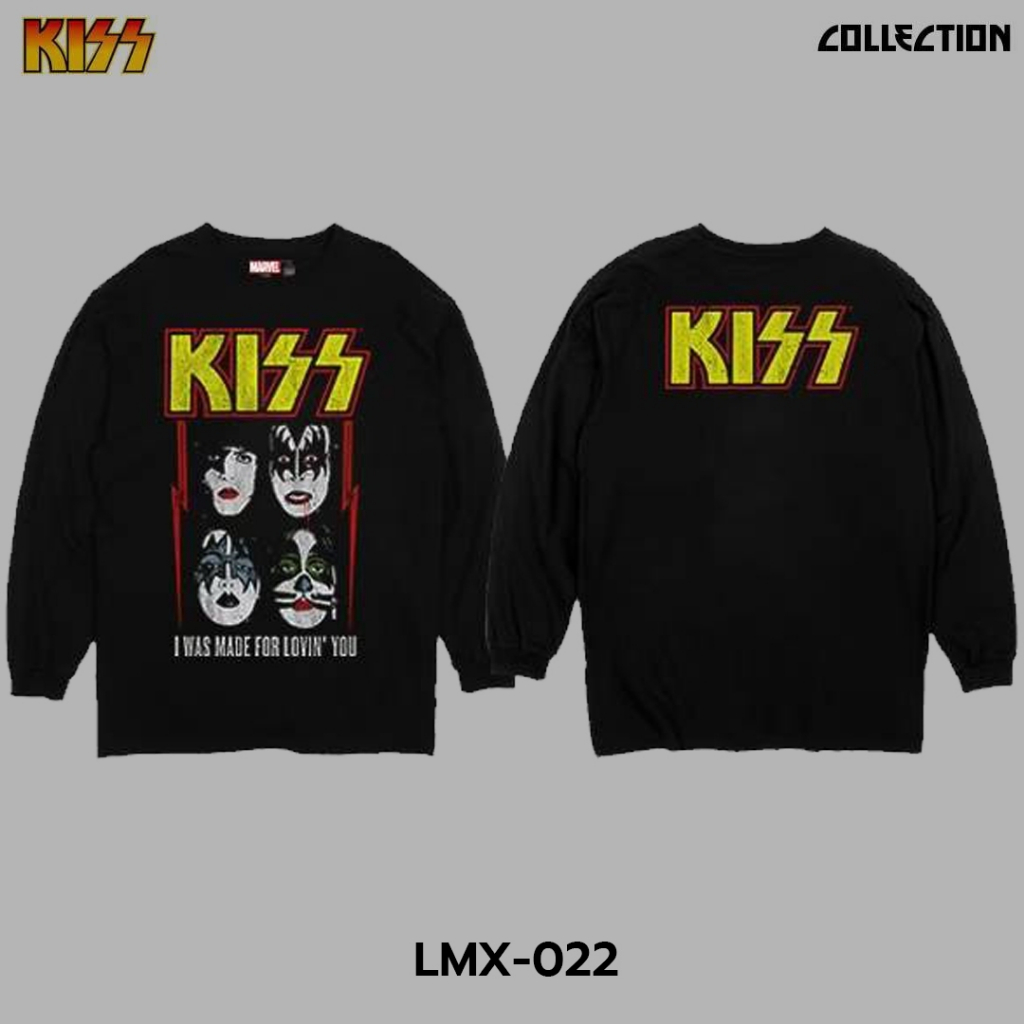 Power 7 Shop เสื้อยืดวง คิส แขนยาว ลิขสิทธ์แท้ KISS T-SHIRTS (LMX-022)