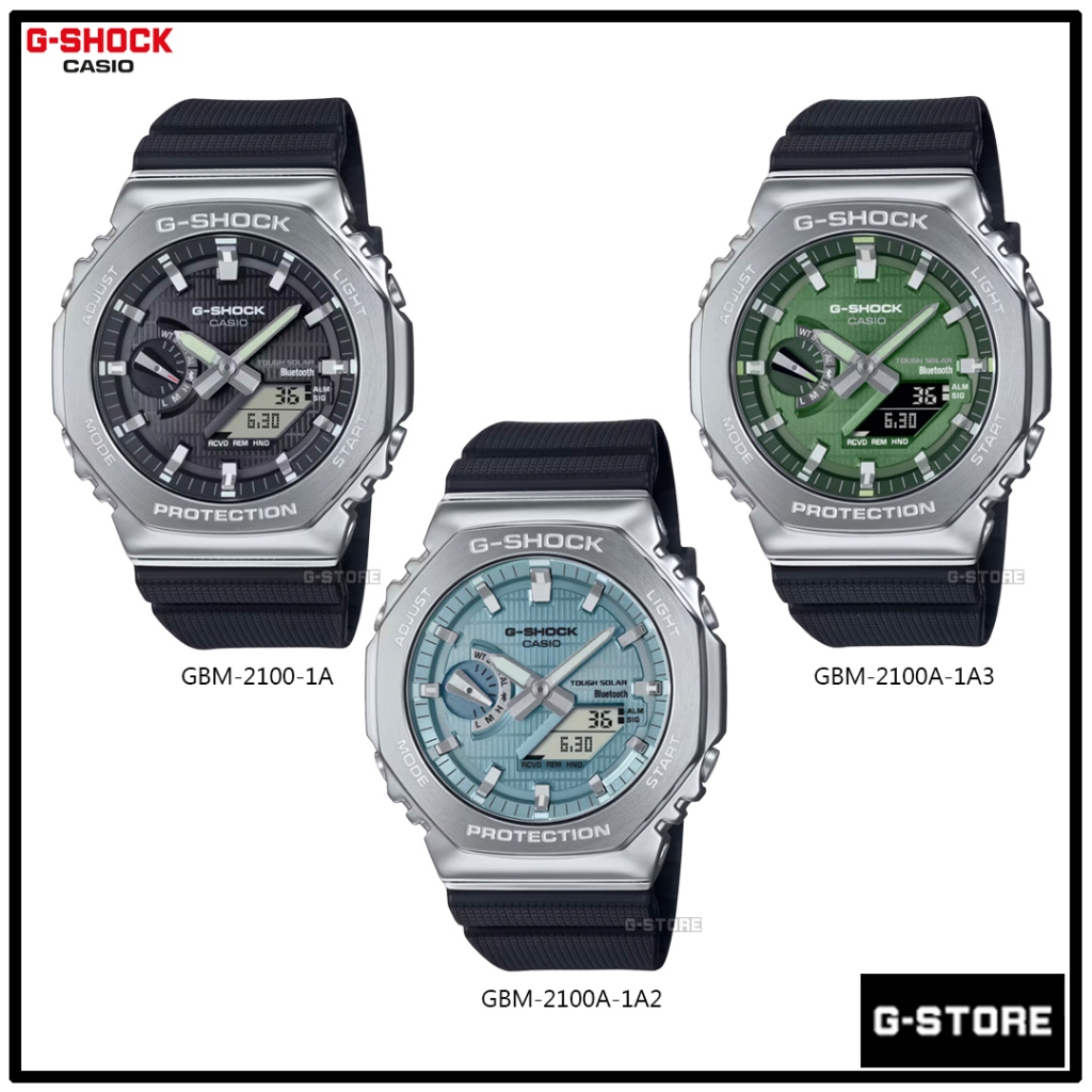 G-SHOCK รุ่น GBM-2100-1 / GBM-2100-1A2 / GBM-2100-1A3 ของแท้รับประกัน 1 ปี GBM-2100 GBM2100 GBM 2100
