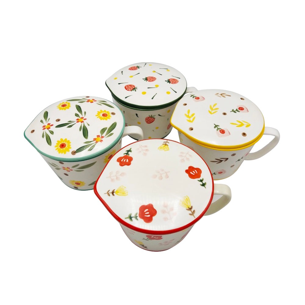 Color Kit ชามมีหู+ฝา PORCELAIN 7" เซรามิก