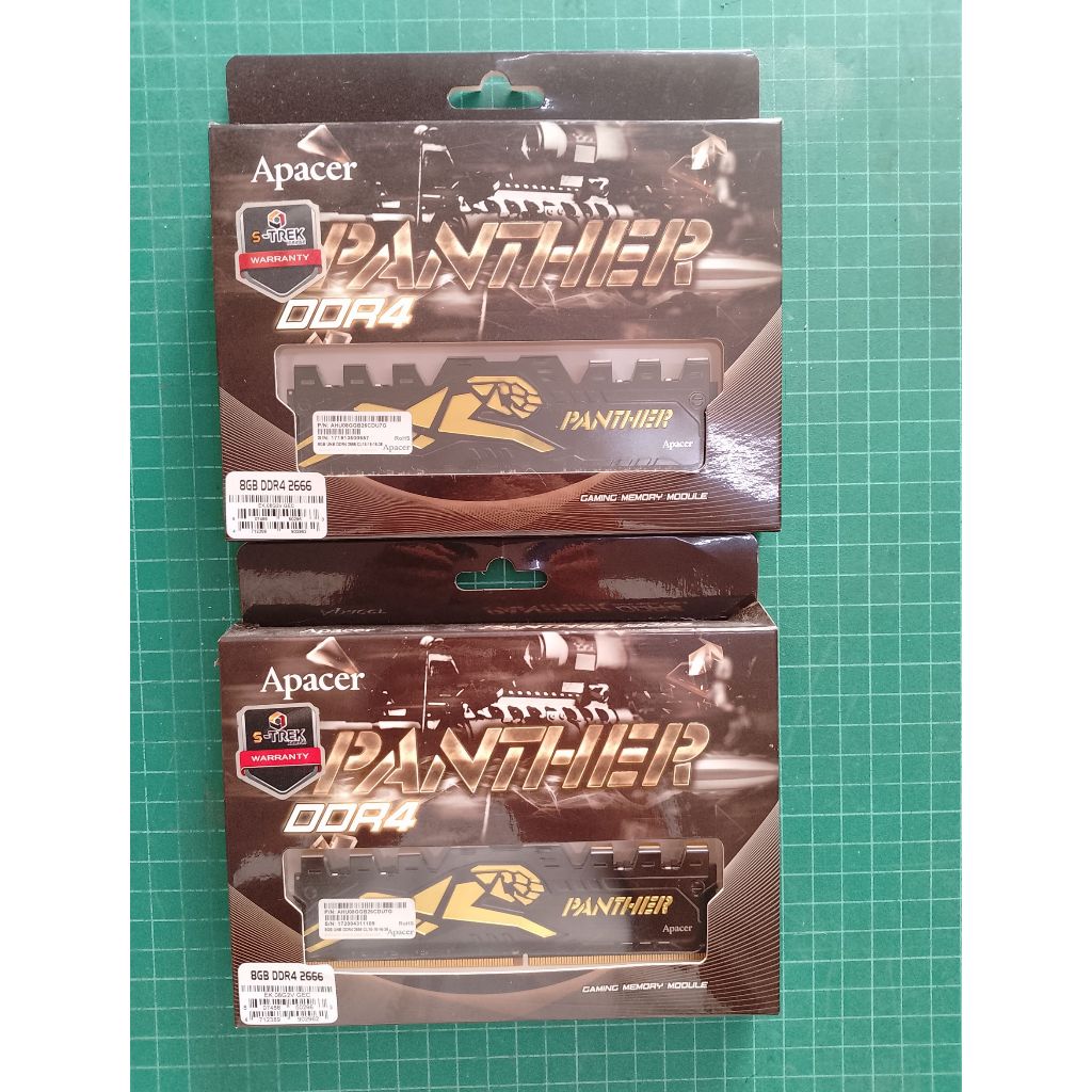 Ram DDR4 16GB (8x2) CL16 apacer panther มือ2