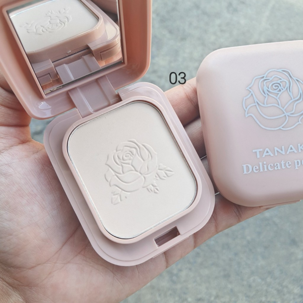 TANAKO แป้งพัฟเดลิเคท แป้งพักุหลาบ ปกปิดกันน้ำ NO.JK-1075