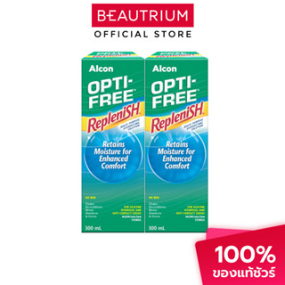OPTI-FREE Replenish น้ำยาล้างคอนแทคเลนส์ 300ml x 2