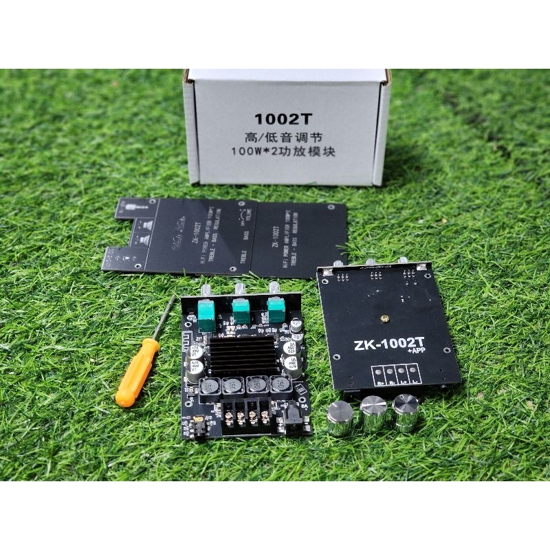 ZK-1002T **ของแท้** WUZHI Audio แอมป์จิ๋ว บลูทูธ5.0 กำลังขับ 200w (100w+100w) บอร์ดขยายเสียง Bluetooth 5.0 ZK-1002T