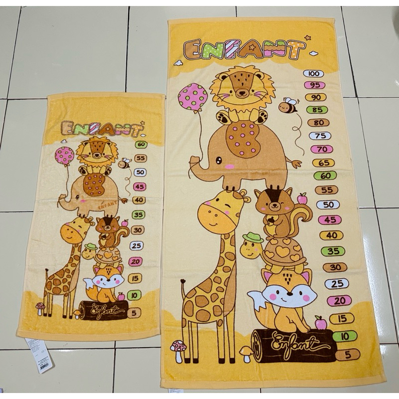 ENFANT ผ้าขนหนูหลุดQCเป็นเซ็ท ขนาด 24“48 นิ้ว สินค้าตำหนิ