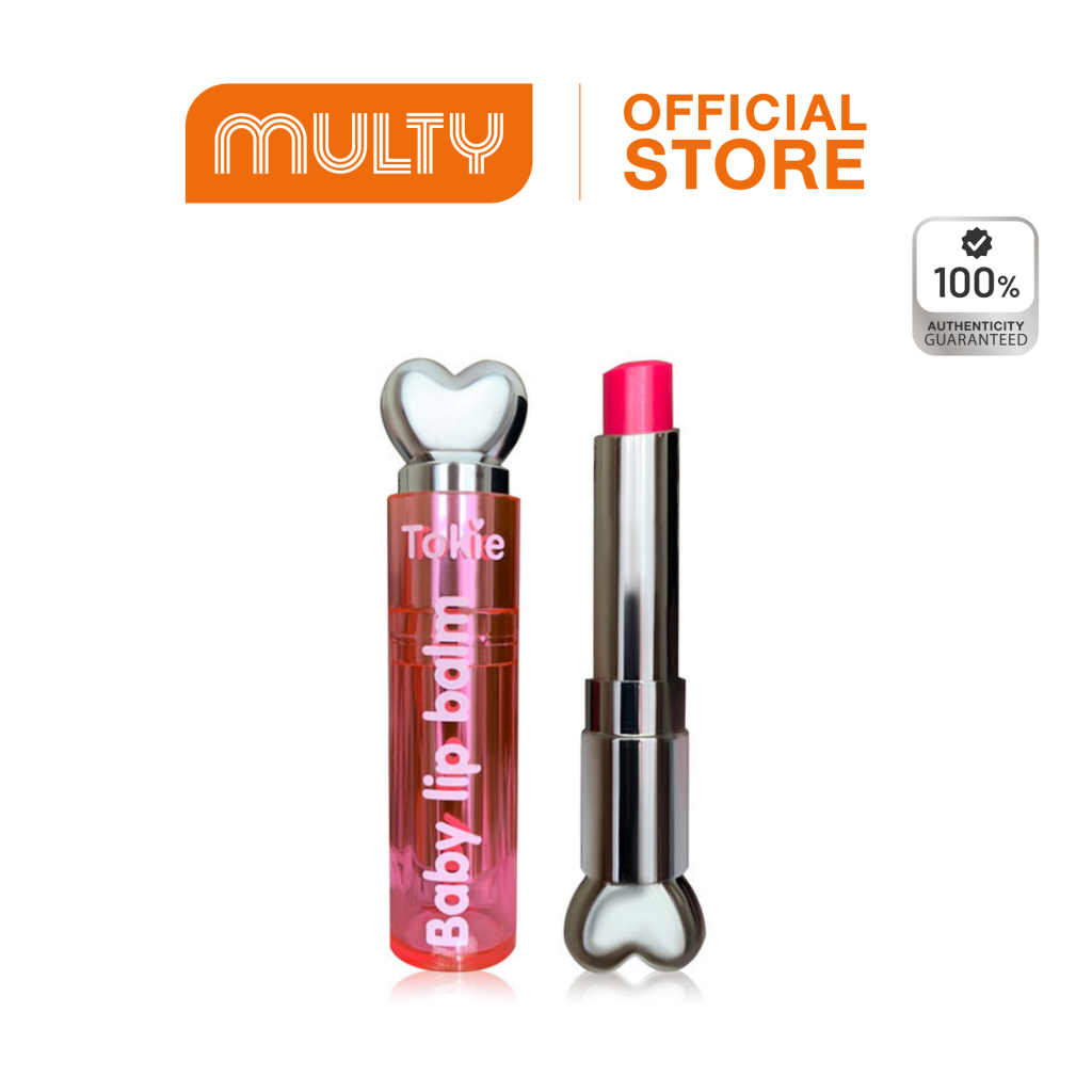 กดสั่งซื้อ 2 ชิ้น ราคา 159 บาท (คละสีได้) จนถึงวันที่ 19/2/25 เท่านั้น***Tokie-Baby Lip Balm 3.2g ลิปบาล์ม บำรุงริมฝีปาก