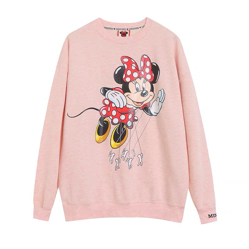 Minnie Pink sweatshirt Balloon squad (TS422) สเวตเตอร์ มินนี่ งาน Disney Macys แท้
