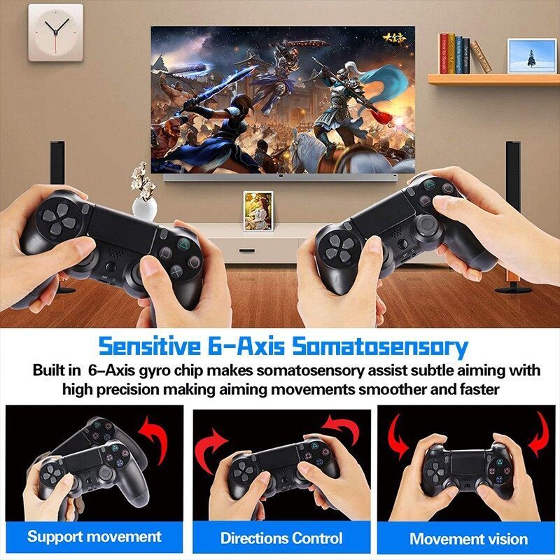 จอยเกมส์ PC จอย PS4 For PC/PS4/IOS/Android จอยเกมส์มือถือ บลูทูธไร้สาย ...
