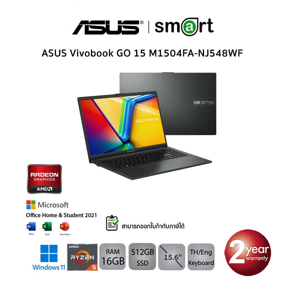 ASUS Vivobook GO 15 M1504FA-NJ548WF AMD Ryzen 5/16GB/512GB/15.6"/Win11+Office/Mixed Black